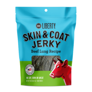 Liberty® Skin & Coat Jerky Treats for Dogs – Beef Lung Recipe