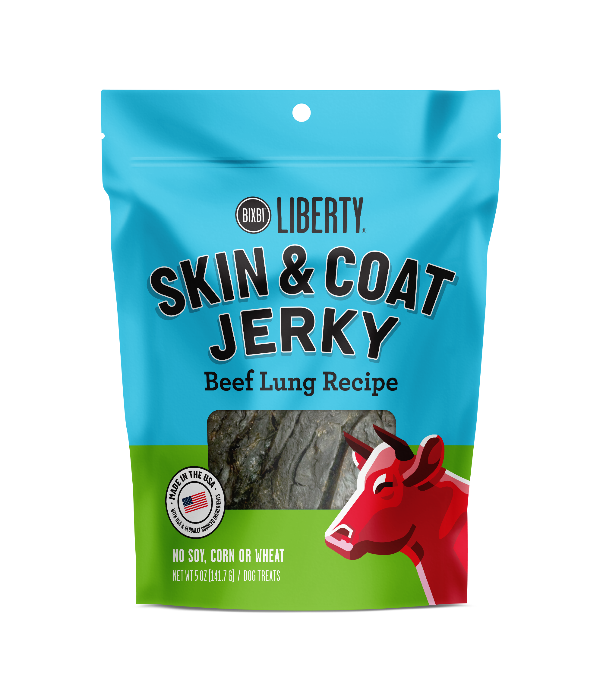 Liberty® Skin & Coat Jerky Treats for Dogs – Beef Lung Recipe