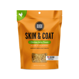 BIXBI® Skin & Coat Jerky Treats for Dogs – Chicken Recipe