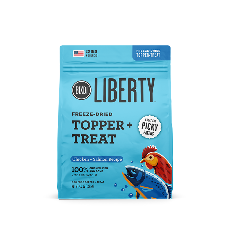 Liberty® Freeze-Dried Topper + Treat for Dogs – Chicken & Salmon Recipe