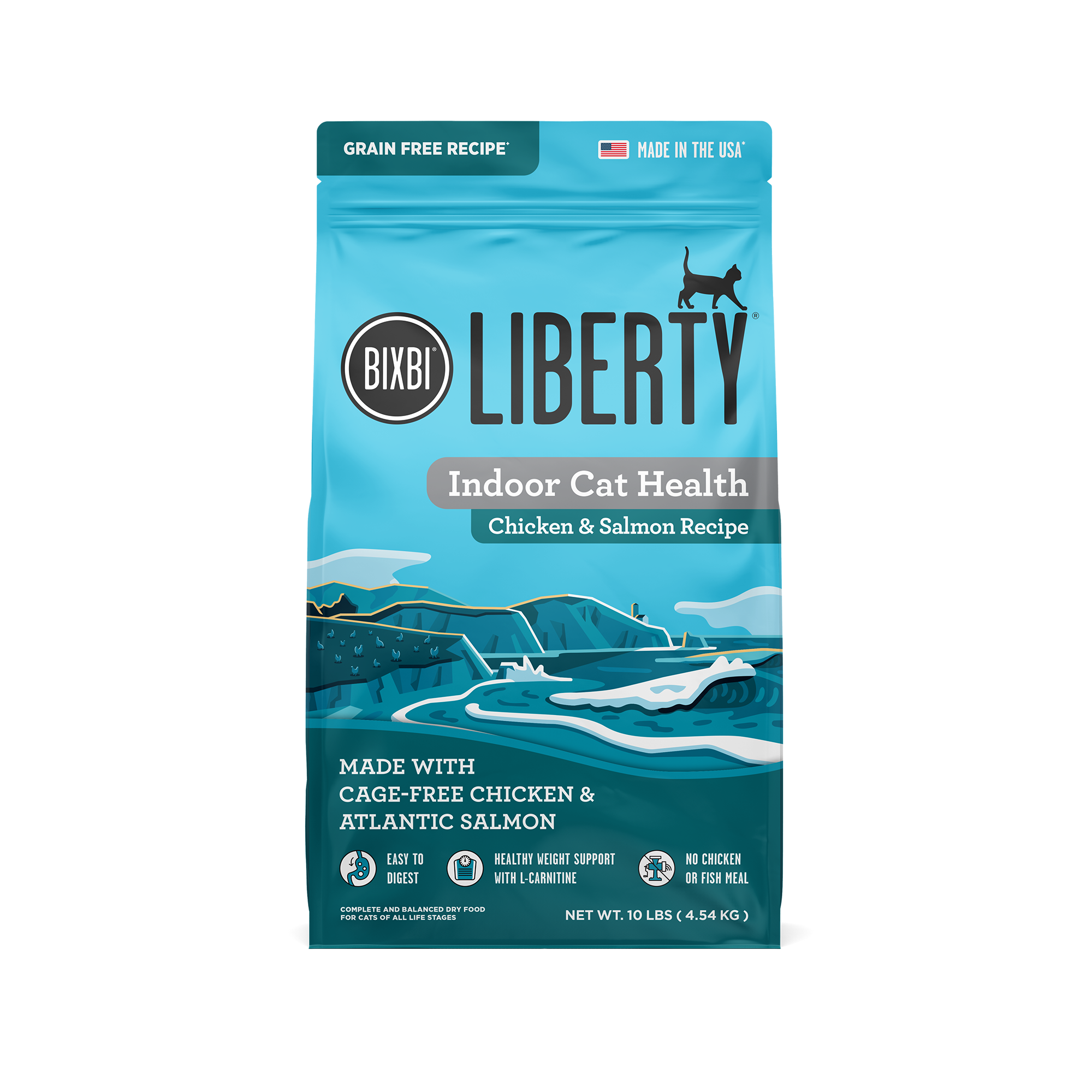 Liberty® Dry Food for Cats – Indoor Health Chicken & Salmon Recipe