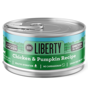 Liberty® Wet Food for Cats – Shredded Chicken & Pumpkin Recipe