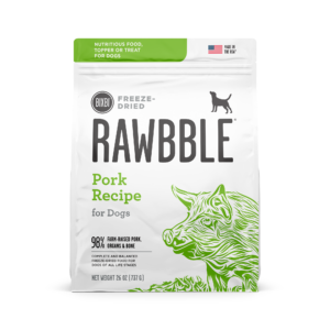 Rawbble® Freeze-Dried Food for Dogs – Pork Recipe