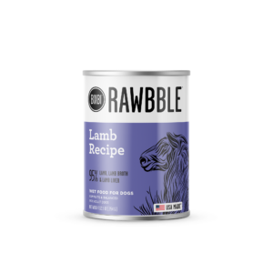 Rawbble® Wet Food for Dogs – Lamb Paté Recipe